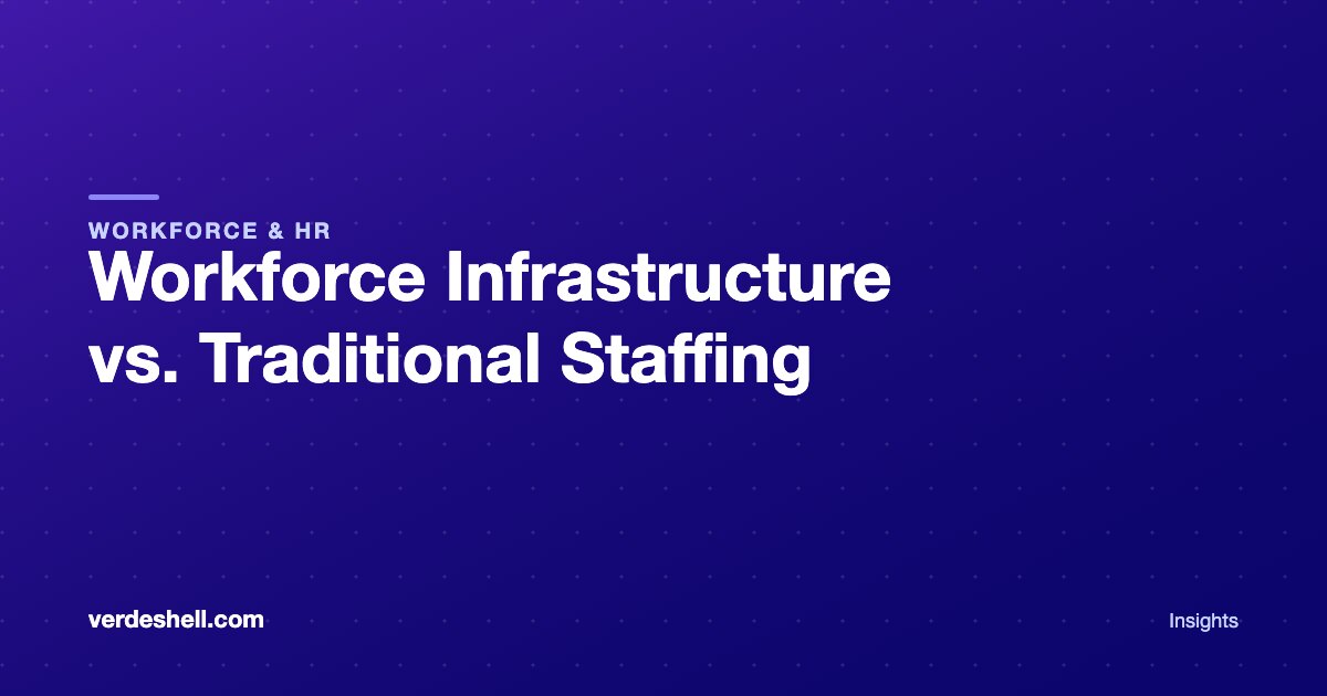 Workforce Infrastructure vs. Traditional Staffing